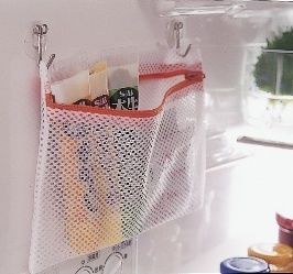 100均のトラベルポーチが冷蔵庫収納でお役立ち！