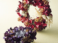 100均のポプリで素敵なリースが完成!