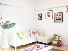 IKEAで作るモダンハワイアン風リビング