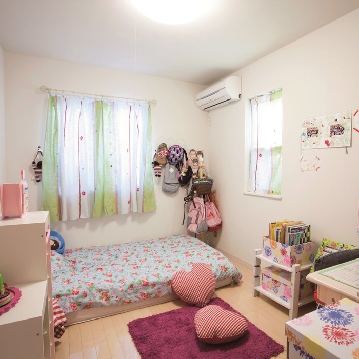 女の子らしいかわいいお部屋が完成!