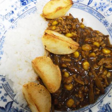 リメイク料理 「あまったひき肉でカレーだよ」