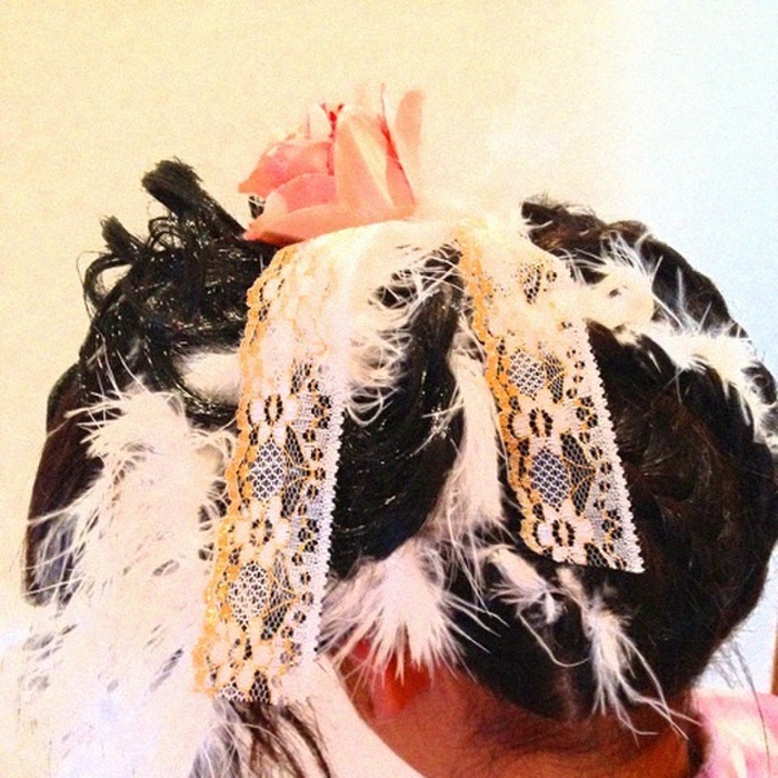 キュートなお祭りヘアアレンジ♪