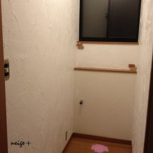 漆喰でトイレの壁をセルフリフォーム