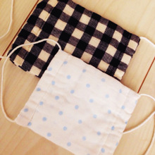 セリアの生地とゴムでマスクをハンドメイド