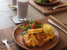 おうちカフェ☆余った食パンでフレンチトースト