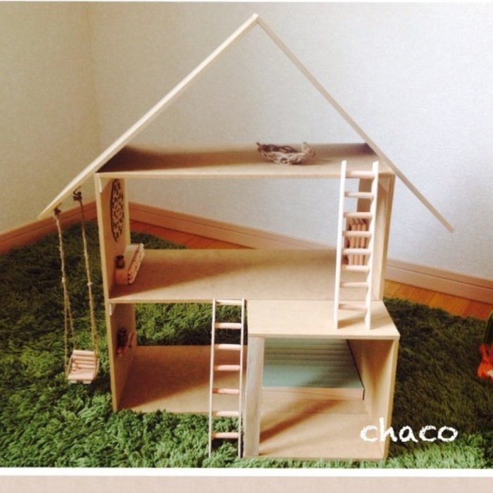 オール100均ドールハウス