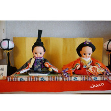 毎年出せる♡省スペース雛人形♡手作りキューピーお雛様