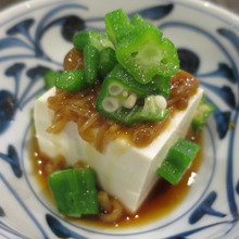 簡単!のせるだけなめたけおくら豆腐