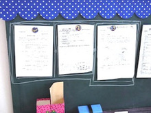 親子でつくる カルトナージュ仕立ての「みんなの黒板」