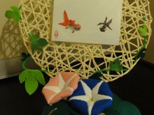 フェルトのアサガオ