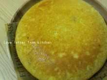 HM×炊飯器で、ごろごろバナナ×クリームチーズのケーキ。