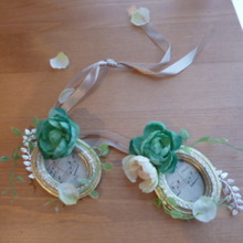 100均の商品だけでつくるお花のフォトフレーム♪