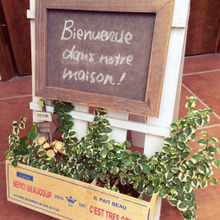 100均スノコをリメイク♬おしゃれなcafe風看板に♪