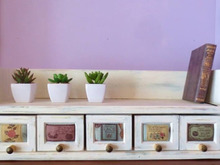 100均リメイク★木箱とフォトフレームでシャビーシックな引き出しをDIY!