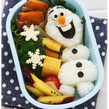 アナ雪*オラフのキャラ弁の作り方
