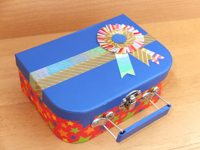100均小物BOXをマステでかわいく