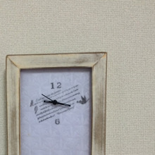 フォトフレームで時計を手作り!