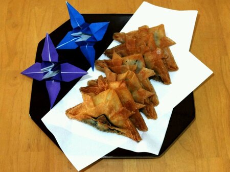 見た目も楽しい!かぶとチーズあげ