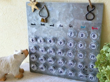 ブリキボードで手作りカレンダー♪