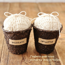 セリアグッズで、マフィン型ピンクッション