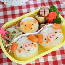 +10分で☆定番コブタおにぎり