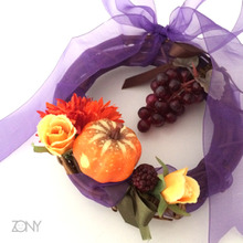 【簡単】リボンリース★ハロウィン風の作り方