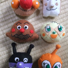 フエルトで手作り小物 アンパンマン♪