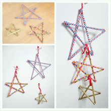 【簡単】100均ストローで☆を作ってオーナメント!