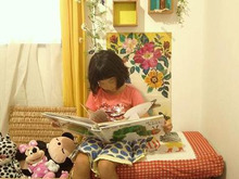 ベビー布団をリメイク★子供ソファベンチに