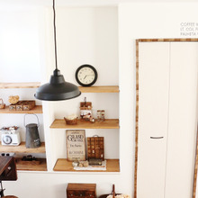 100均工作木材で、レンガ風