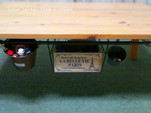 100均だけで@テーブル下収納。