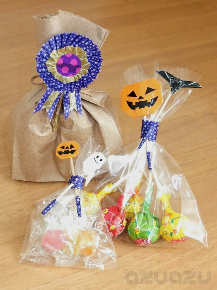 ピックでハロウィンラッピング