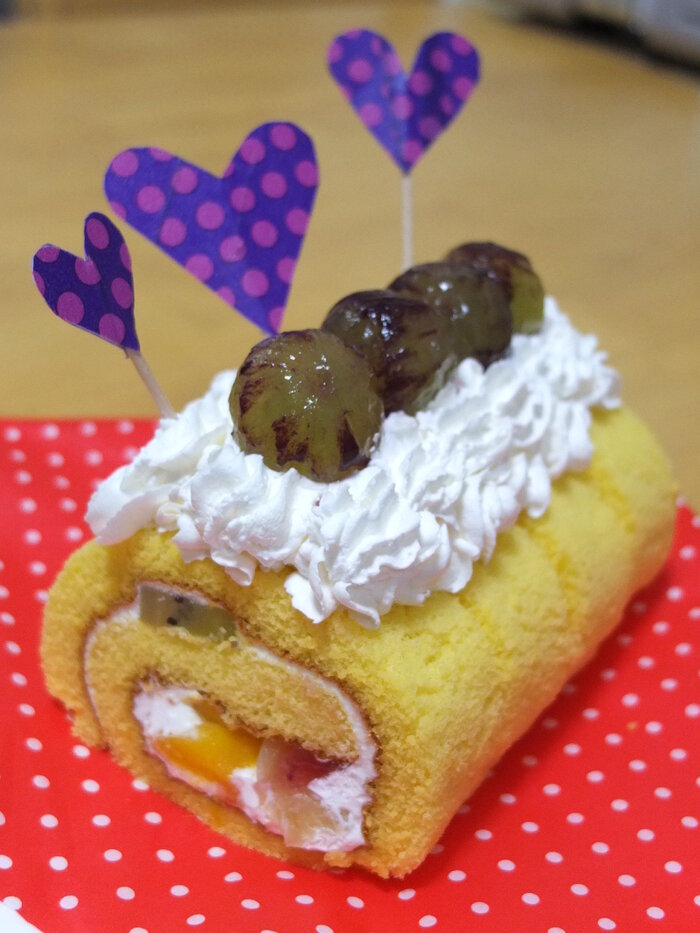 ケーキに刺しても華やかに