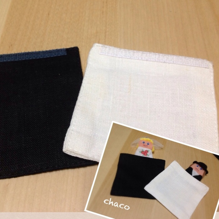 マジックテープをつけて