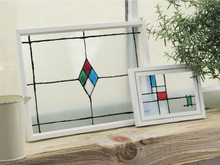 フォトフレームがステンドグラスに変身!