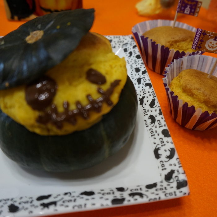 かぼちゃケーキに使ったかぼちゃ