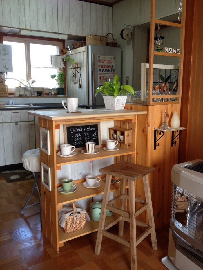 板や布でおめかし