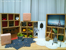 100均の木箱で@ドールハウス★ディスプレイ。