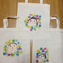 無印マイバッグでプレゼント♪おじいちゃんおばあちゃんへ♡似顔絵エコバッグ