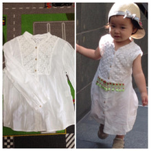 超簡単ソーイング!お気に入りだったブラウスを娘のワンピースに♪