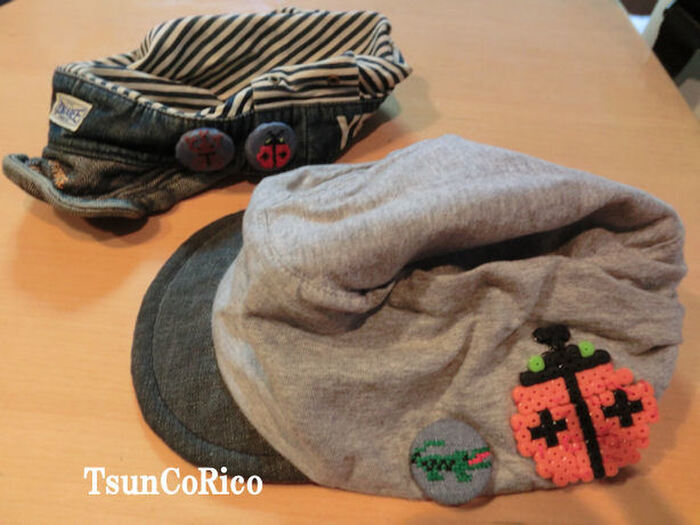 クロスステッチのデザインを アイロンビーズに!