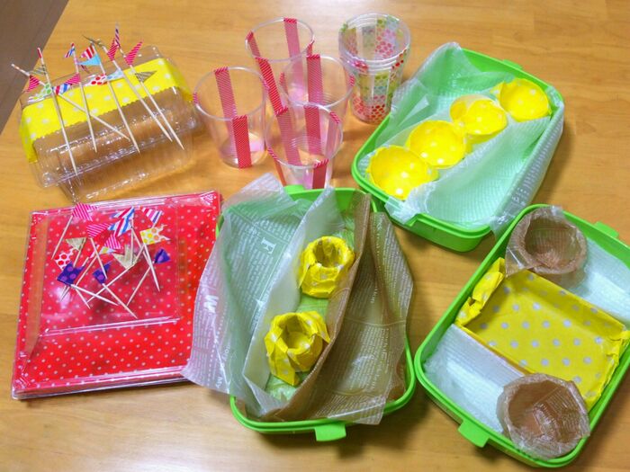 容器を利用して汁もれ取りにくさをカバー