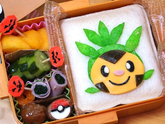 ランチパックでキャラ弁☆ハリマロン (ポケモン)