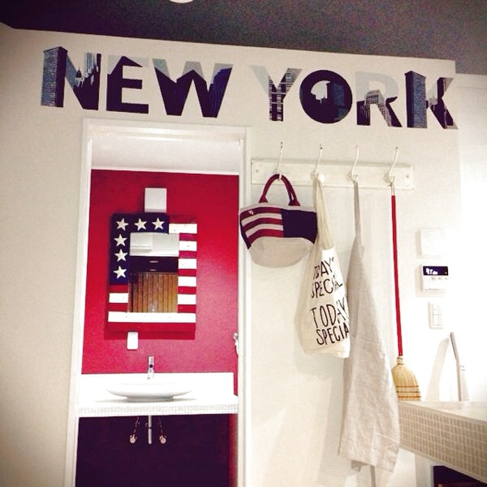 洗面所をアメリカンに変身☆