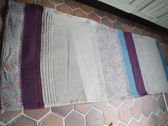 キッチンマットリメイク。不用品をフレンチキルト風に!