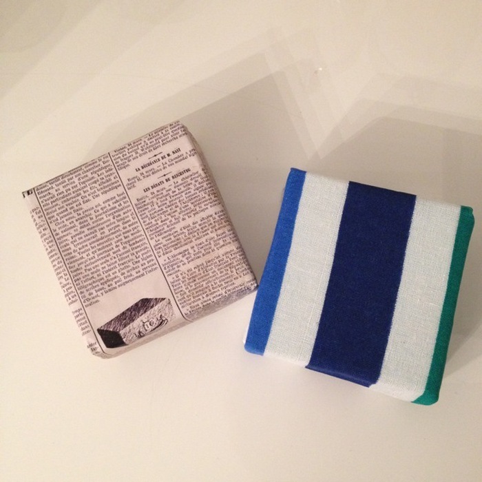 ③ 好きなはぎれ等を貼って完成