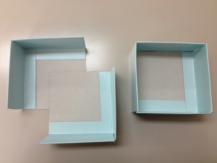 ② 組み合わせて小さな箱に