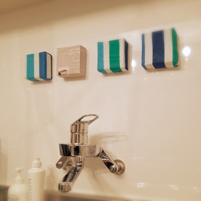 はぎれと空き箱で☆ミニファブリックパネルの作り方