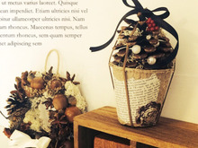 手作りクリスマス雑貨♬松ぼっくりツリー