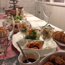 クリスマスのテーブルコーディネート☆